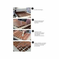 Feuille Transfert Chocolat Cadeaux 250x400 mm (x3) Florensuc -Pavoni Shop feuille transfert chocolat cadeaux 250x400 mm x3 florensuc 2