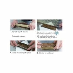 Feuille Transfert Chocolat Flocons de Neige 250x400 mm (x10) Florensuc -Pavoni Shop feuille transfert chocolat flocons de neige 250x400 mm x10 florensuc 3