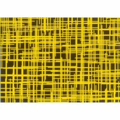 Feuilles de transfert chocolat lignes jaunes 34 x 26,5 cm (x10)