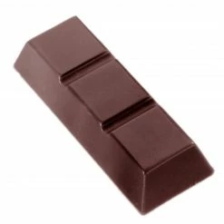 Moule Chocolat Barre 3 Carrés (x15) Chocolate World
