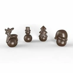 Moule Chocolat Boules de Noël Ø55x90 mm (x4) Chocolat Form