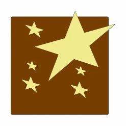 Moule Embout de bûche Carré Etoiles 84 x 82 mm Mallard Ferrière