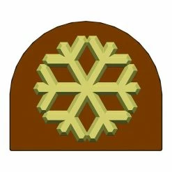 Moule Embout de bûche Flocon 80 x 68 mm Mallard Ferrière