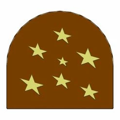 Moule Embout de bûche Petites Etoiles 78 x 85 mm Mallard Ferrière