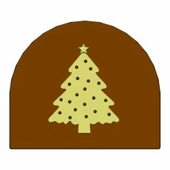 Moule Embout de bûche Sapin de Noël 80 x 68 mm Mallard Ferrière