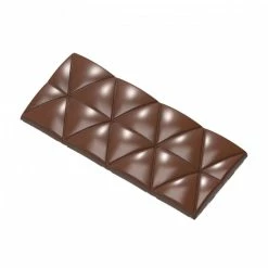 Moule Tablette Chocolat Triangles Convexes 12,4 x 5,5 cm (x4) Chocolate World